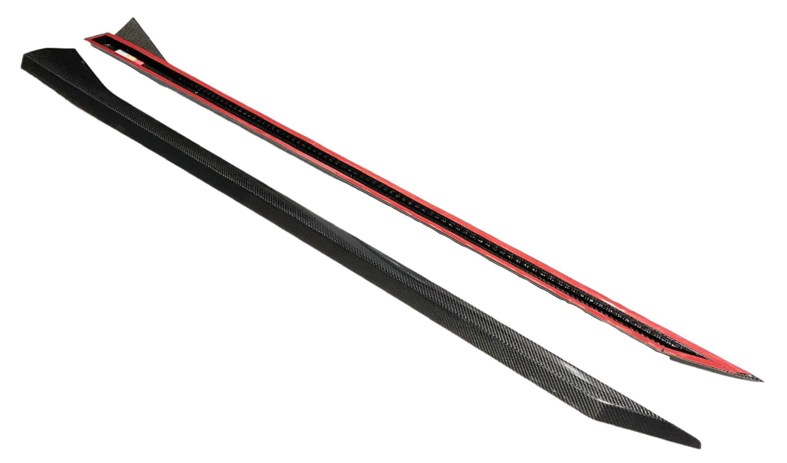 Kies Motorsports — alternate angle of Kies Carbon Fiber Side Skirt Extensions for BMW G90 M5