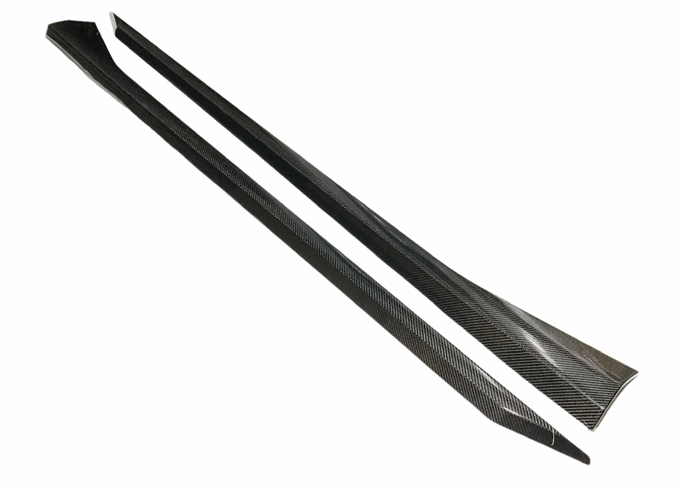 Kies Motorsports — front angle view of Kies Carbon Fiber Side Skirt Extensions for BMW G90 M5 Main image