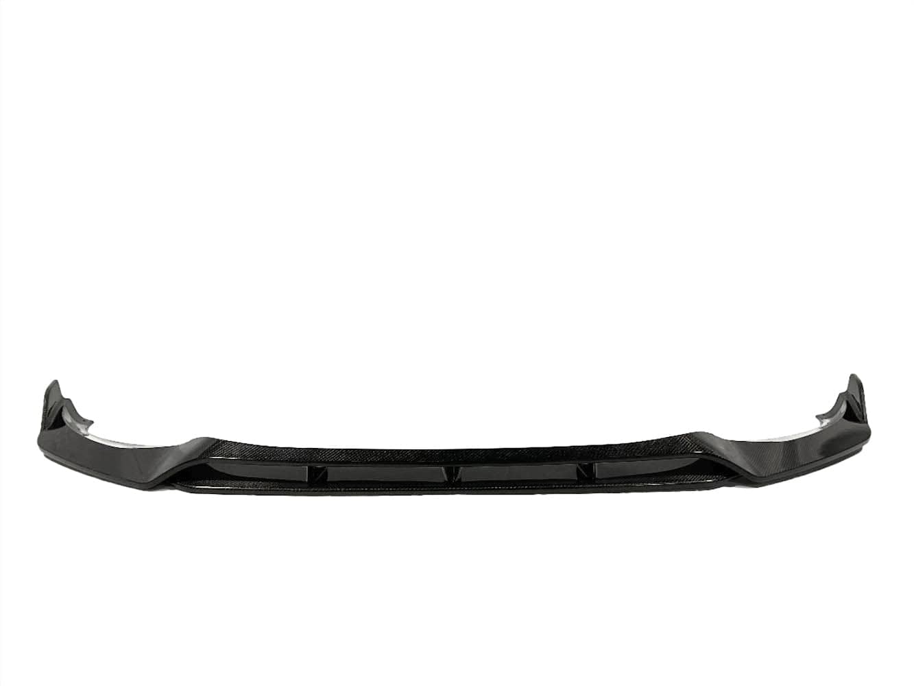 Kies Motorsports — Kies Carbon G01 X3 lip underside showing mounting points and pre-drilled hardware holes