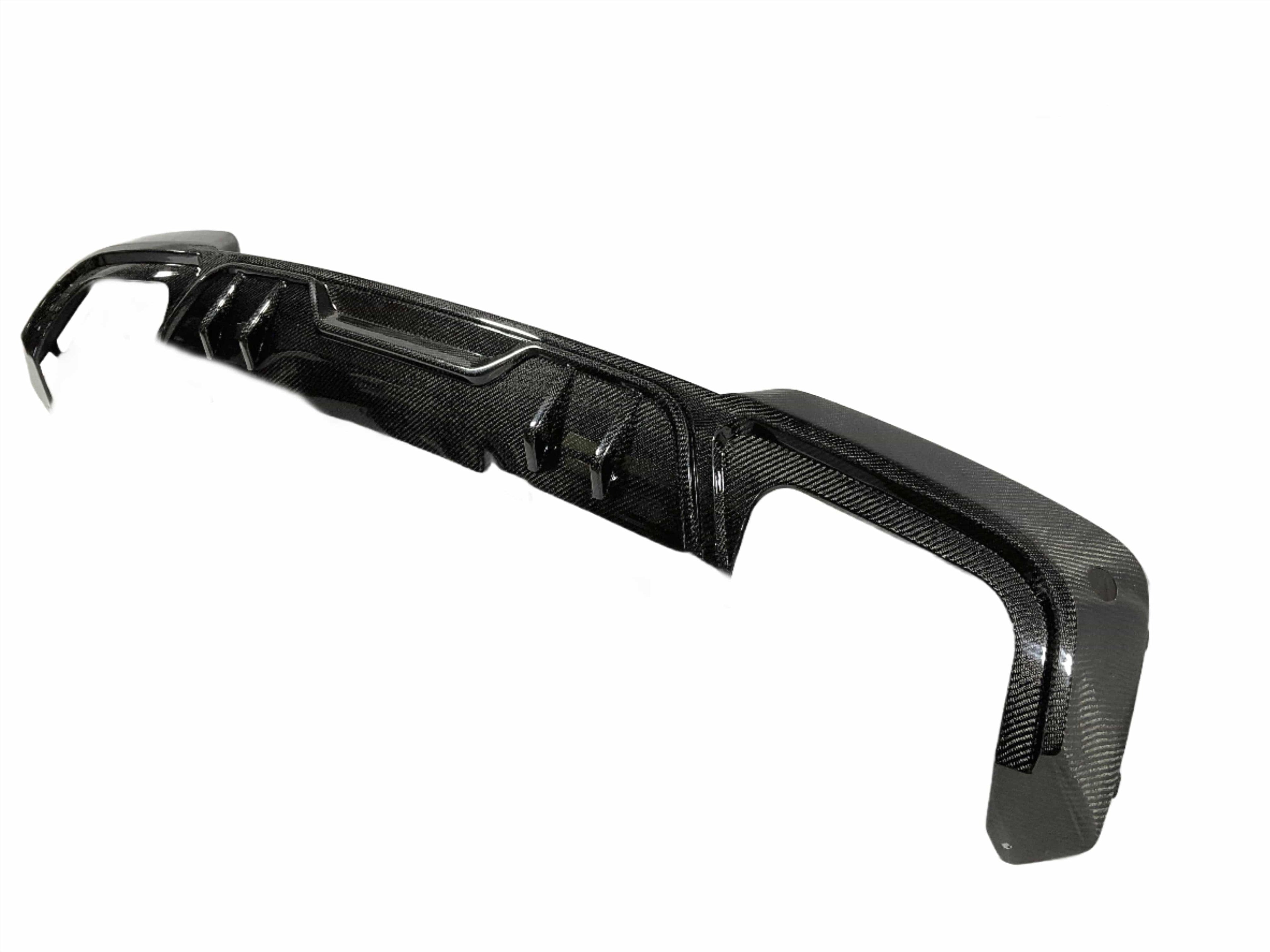 Kies Motorsports — Kies Carbon rear diffuser installed on BMW G01 X3 M40i showing aggressive rear styling