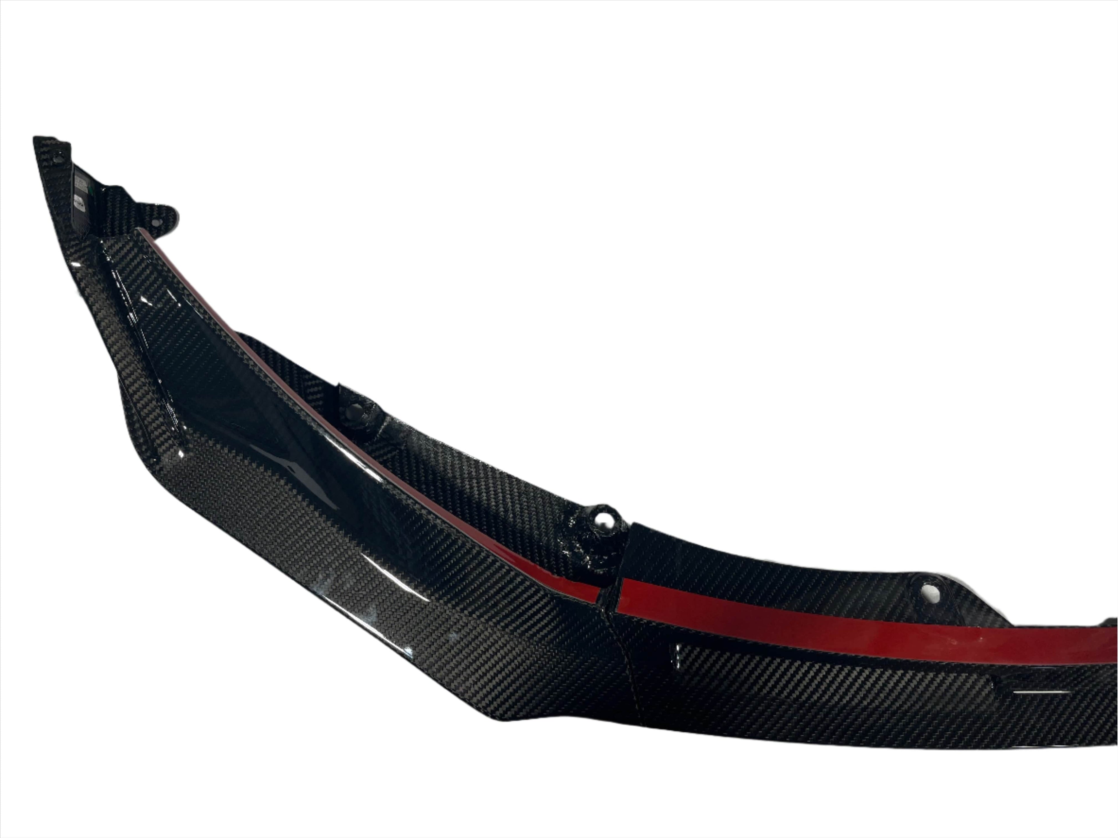 Kies Motorsports — alternate angle of Kies Carbon G80/82 M3/M4 Dry Carbon Fiber V-Style Front Lip