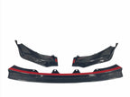 Kies Motorsports — side profile of Kies Carbon G80/82 M3/M4 Dry Carbon Fiber V-Style Front Lip