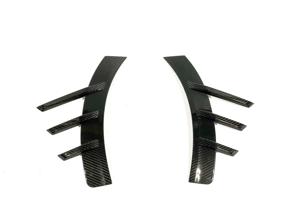 Kies Motorsports — front angle view of Kies Carbon G87 M2 Dry Carbon Fiber Side Spats