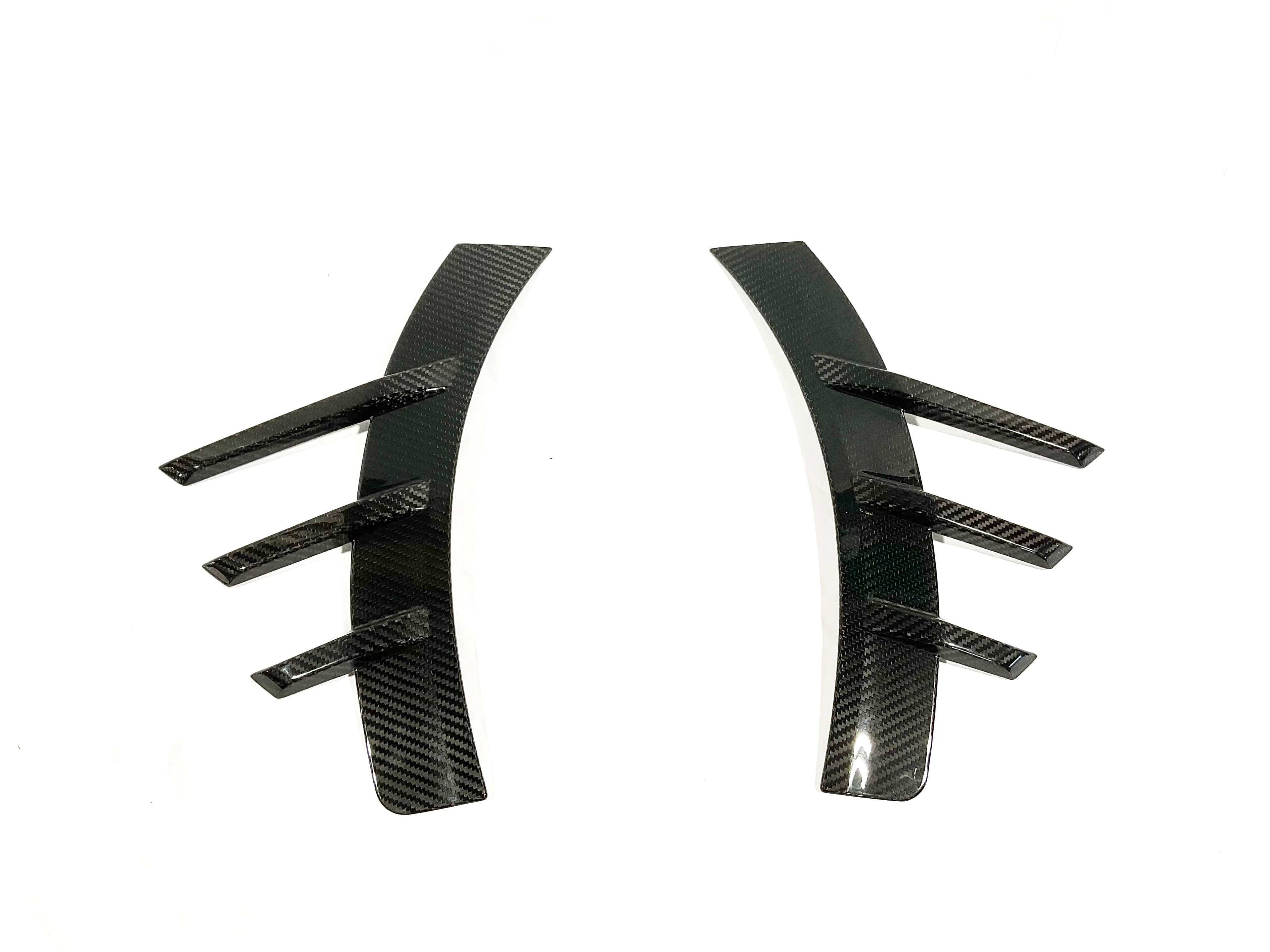 Kies Motorsports — front angle view of Kies Carbon G87 M2 Dry Carbon Fiber Side Spats
