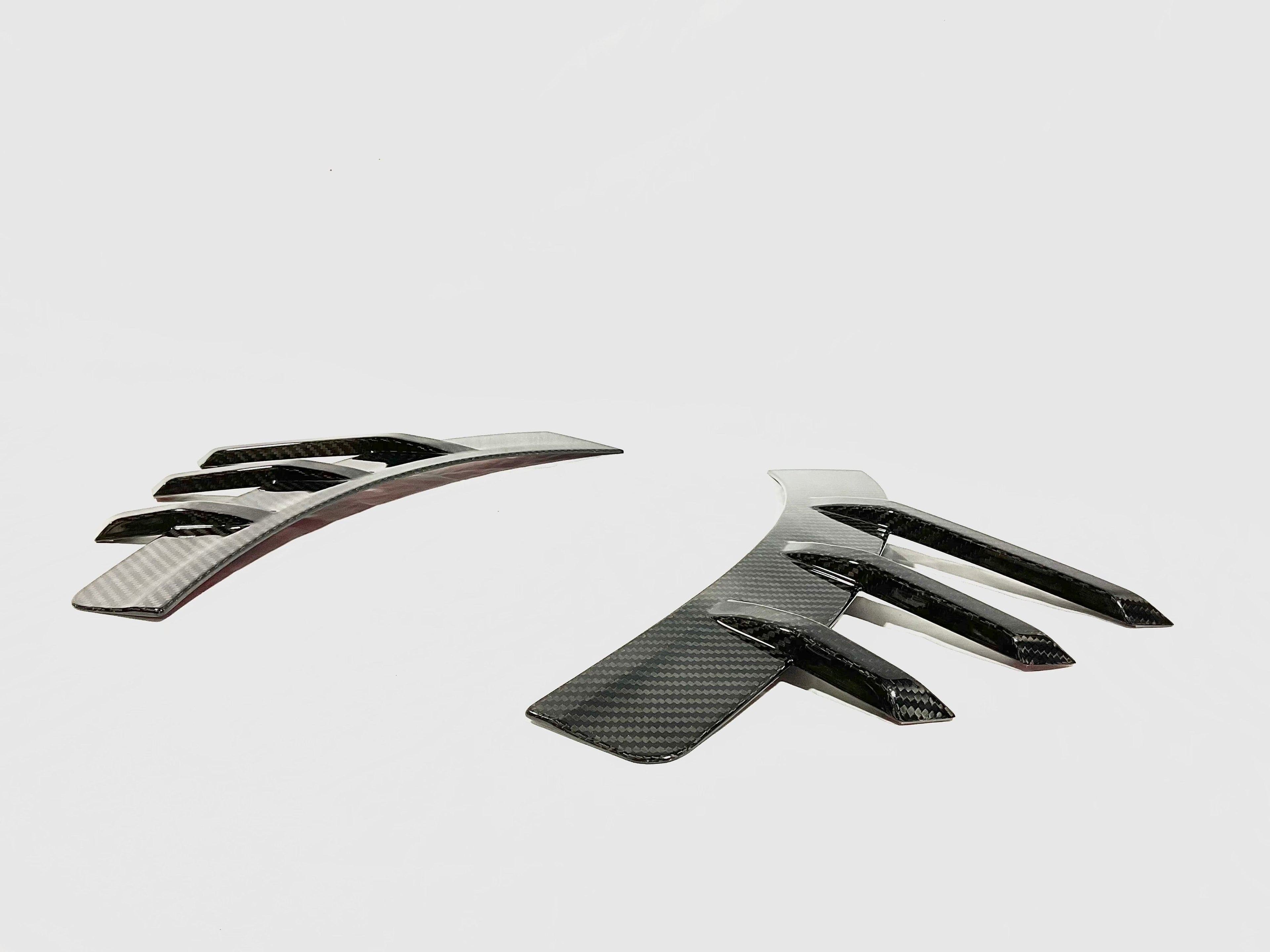 Kies Motorsports — close-up detail of Kies Carbon G87 M2 Dry Carbon Fiber Side Spats