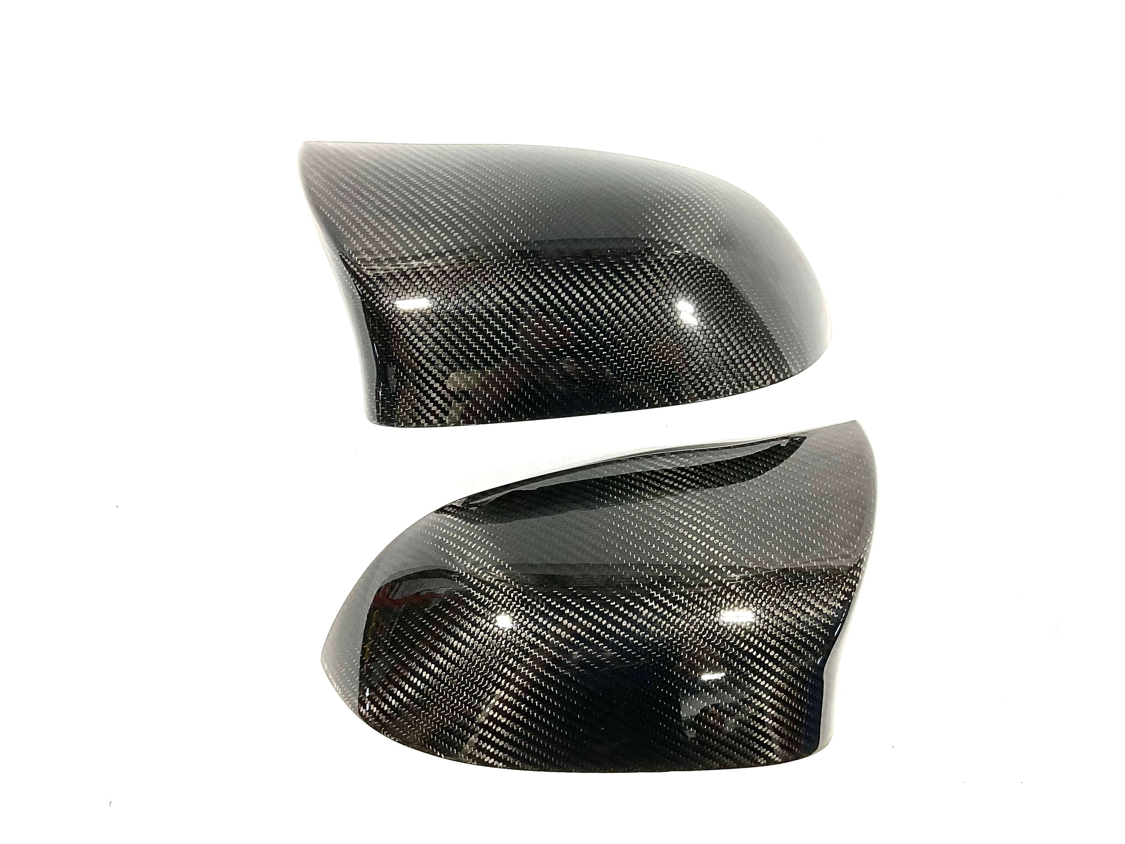 Kies Motorsports — close-up detail of Kies Carbon X3 Series F15 / F16 F25 / F26 Dry Carbon Fiber M Inspired Mirror Cap Replacement