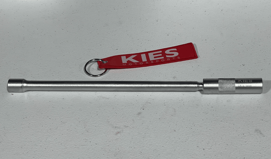 Kies-Motorsports Kies Motorsports Kies Motorsports 12 Point 14 MM Thin Walled Spark Plug Socket with Built in Slim Swivel and Extension