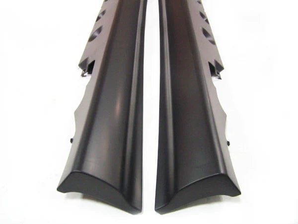 Kies Motorsports — rear angle view of Kies Motorsports 1999-2005 BMW E46 Sedan "M3 Style" Side Skirts