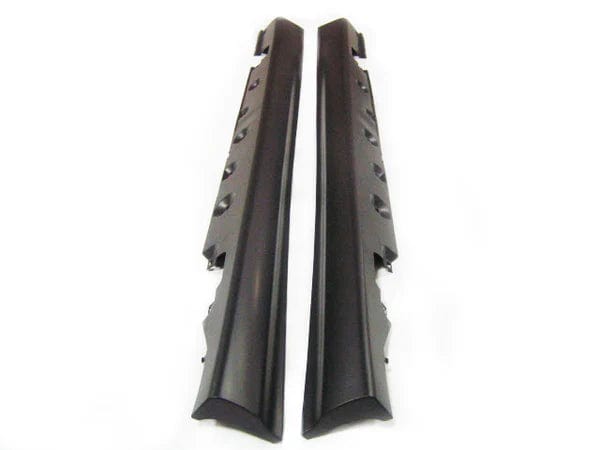 Kies Motorsports — installed on-vehicle shot of Kies Motorsports 1999-2005 BMW E46 Sedan "M3 Style" Side Skirts