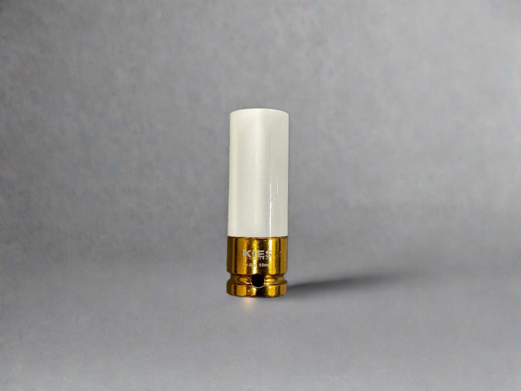 Kies Motorsports — 19mm thin-walled protective wheel socket with nylon sleeve on white background