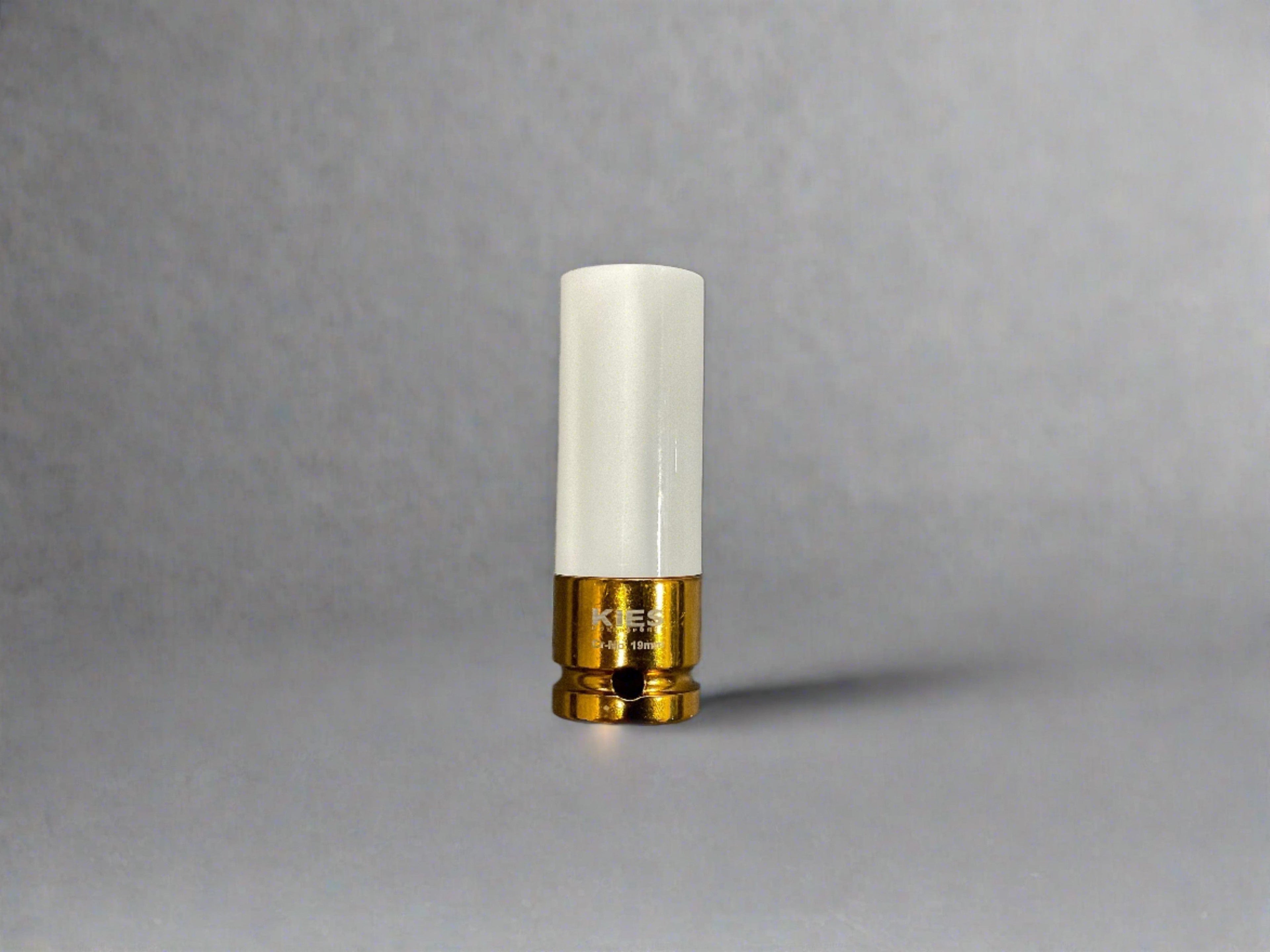 Kies Motorsports — 19mm thin-walled protective wheel socket with nylon sleeve on white background