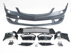 Kies Motorsports — installed on-vehicle shot of Kies Motorsports 2007-2013 Mercedes Benz S Class W221 S63/S65 AMG Style Front Bumper W/ DRL