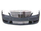 Kies Motorsports — rear angle view of Kies Motorsports 2007-2013 Mercedes Benz S Class W221 S63/S65 AMG Style Front Bumper W/ DRL