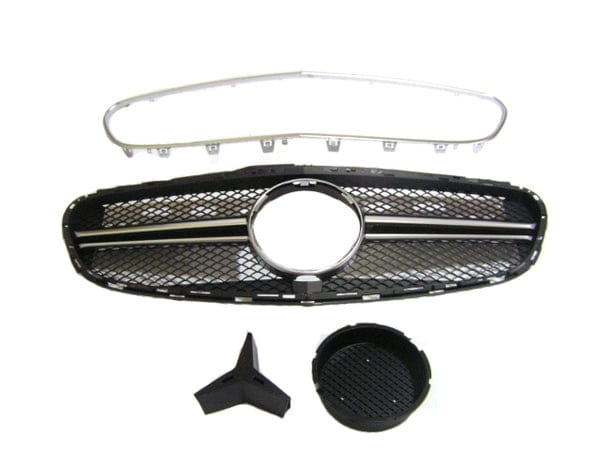 Kies Motorsports — Mercedes-Benz W212 E63 AMG Style front bumper, close-up detail of finish and mounting points, W212