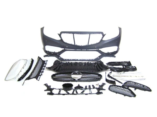 Kies Motorsports — Mercedes-Benz W212 E63 AMG Style front bumper, full product view on white background, W212 fitment