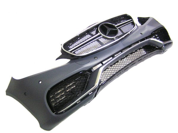 Kies Motorsports — Mercedes-Benz W212 E63 AMG Style front bumper, close-up detail of finish and mounting points, W212