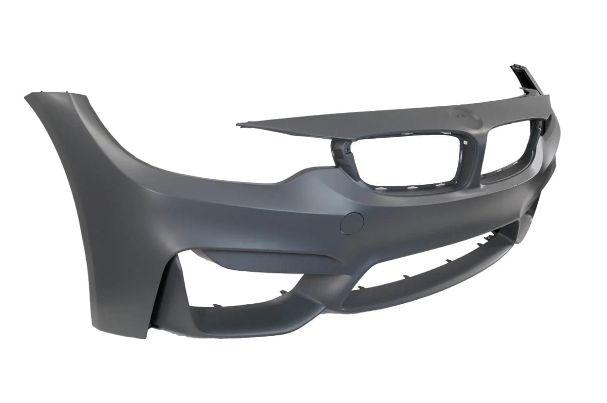 Kies Motorsports — rear angle view of Kies Motorsports 2015-2020 BMW F8X M3 M4 EURO Spec Front Bumper Cover