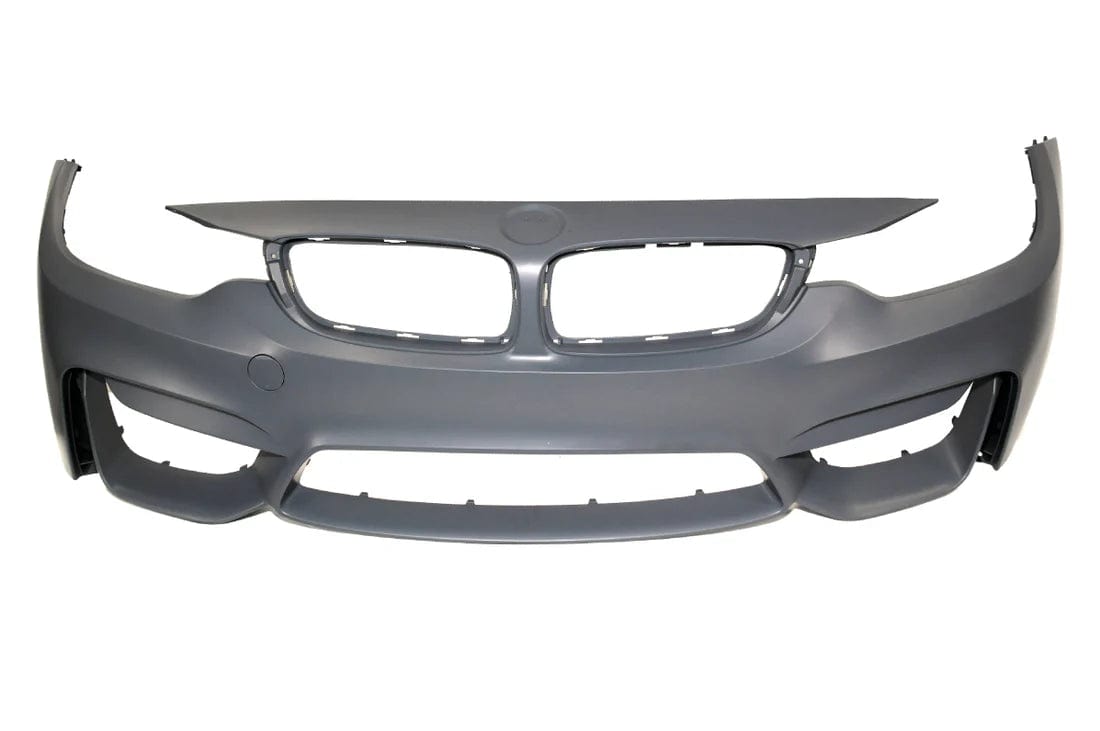 Kies Motorsports — installed on-vehicle shot of Kies Motorsports 2015-2020 BMW F8X M3 M4 EURO Spec Front Bumper Cover