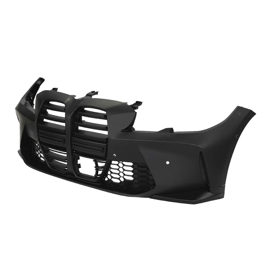 Kies Motorsports — installed on-vehicle shot of Kies Motorsports 2019-2021 BMW PRE-LCI G20 BMW 3 Series, "M3 Style" Front Bumper