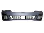 Kies Motorsports — BMW G30 front bumper, installed on vehicle, rear three-quarter view, G30