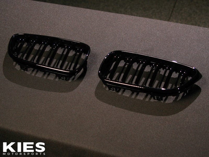 Kies Motorsports — dual slat black kidney grille for BMW F22 2-Series on white background