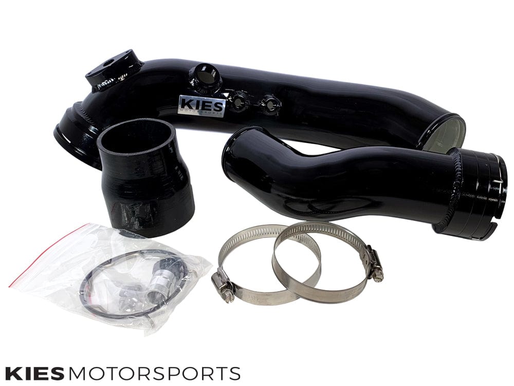 Kies Motorsports — rear angle view of Kies Motorsports BMW F2X F3X N55 Charge Pipe & Boost Pipe Combo