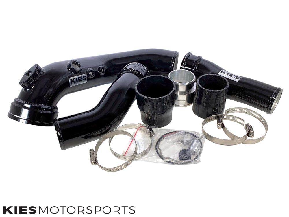Kies Motorsports — front angle view of Kies Motorsports BMW F2X F3X N55 Charge Pipe & Boost Pipe Combo