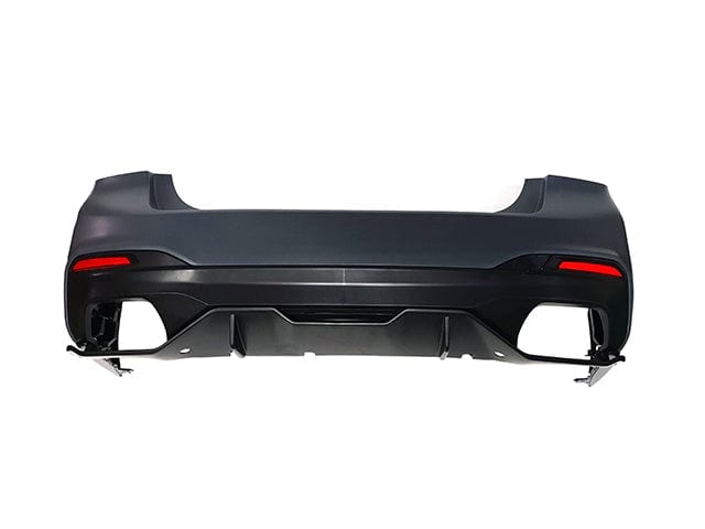 Kies Motorsports — BMW G30 rear diffuser, angle view showing profile and fitment for G30