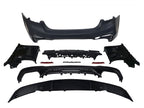 Kies Motorsports — BMW G30 rear diffuser, full product view on white background, G30 fitment