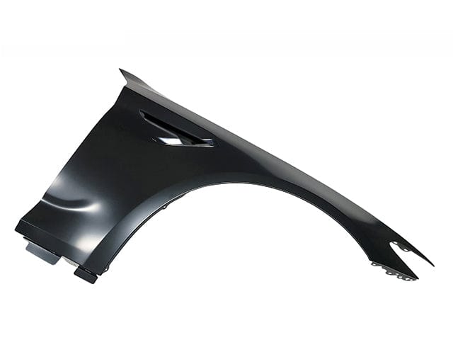 Kies Motorsports — BMW G30 M5 Style fender with side vent, OEM comparison showing upgrade difference, G30