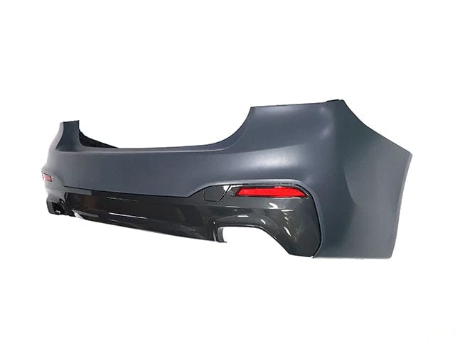 Kies Motorsports — BMW G30 rear diffuser, texture and weave close-up, G30 front lip