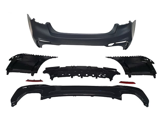 Kies Motorsports — BMW G30 rear diffuser, full product view on white background, G30 fitment Main image