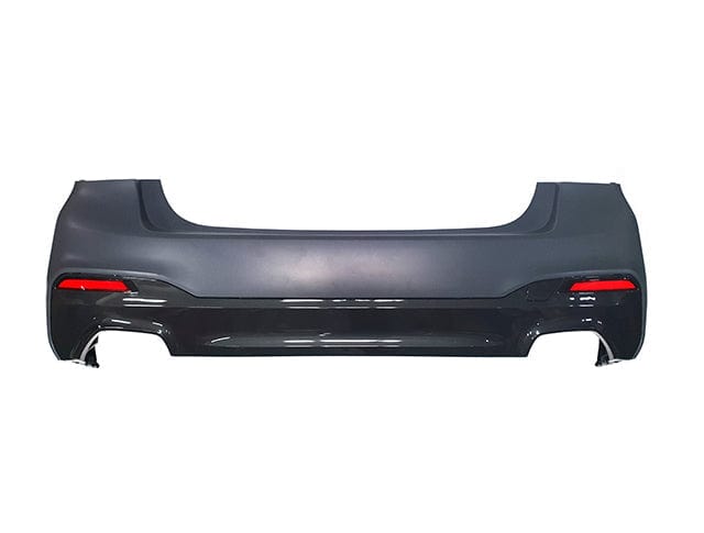 Kies Motorsports — BMW G30 rear diffuser, front angle showing aggressive styling, G30