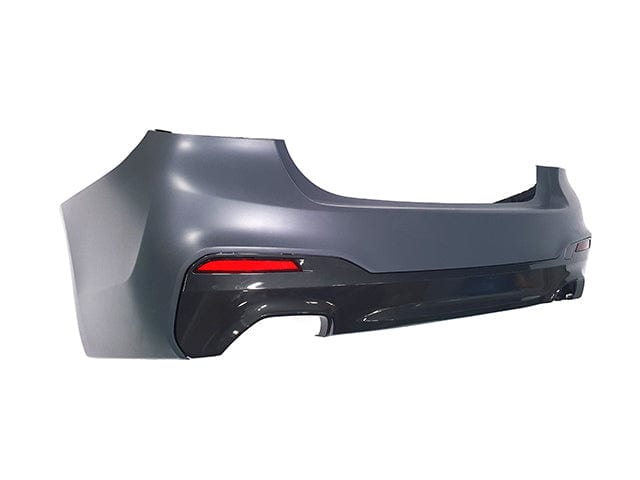 Kies Motorsports — BMW G30 rear diffuser, angle view showing profile and fitment for G30