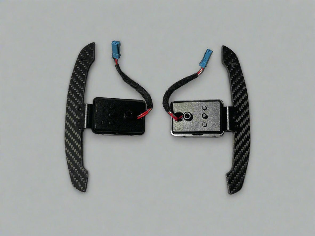 Kies Motorsports — packaging/product overview of KIES Motorsports Carbon Fiber Magnetic Paddle Shifters for BMW / Mini / Toyota Supra - F Series / G Series / A90 - A91