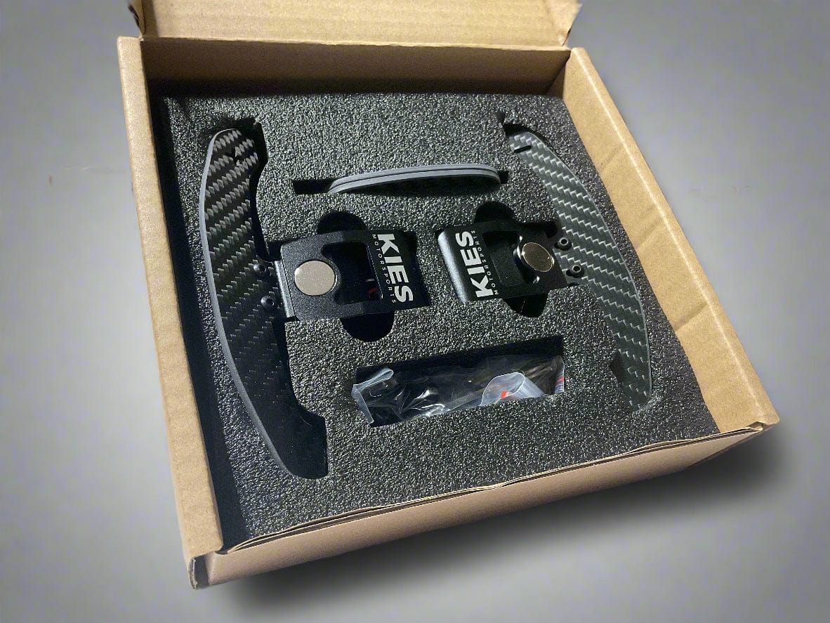 KIES Motorsports Carbon Fiber Magnetic Paddle Shifters for BMW / Mini / Toyota Supra - F Series / G Series / A90 - A91 Secondary image