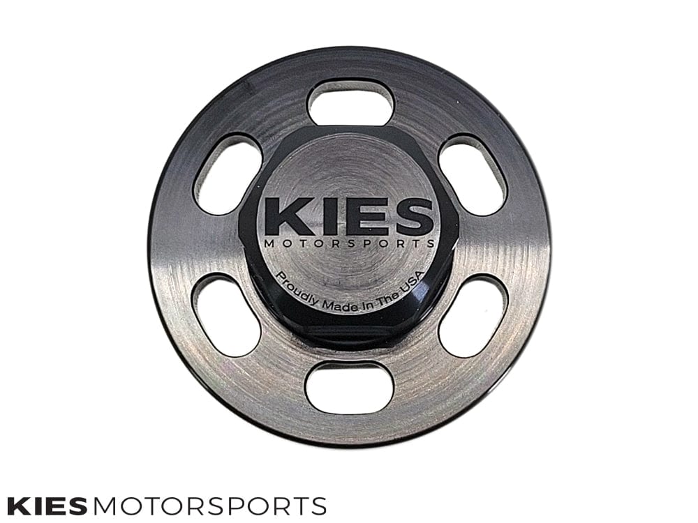 Kies Motorsports — front angle view of Kies Motorsports Crank Bolt Lock for S55, N55, and N54