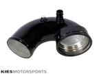 Kies Motorsports — close-up detail of Kies Motorsports F8X M2C/M3/M4 S55 Charge Pipe + Boost Pipe (J-Pipe)