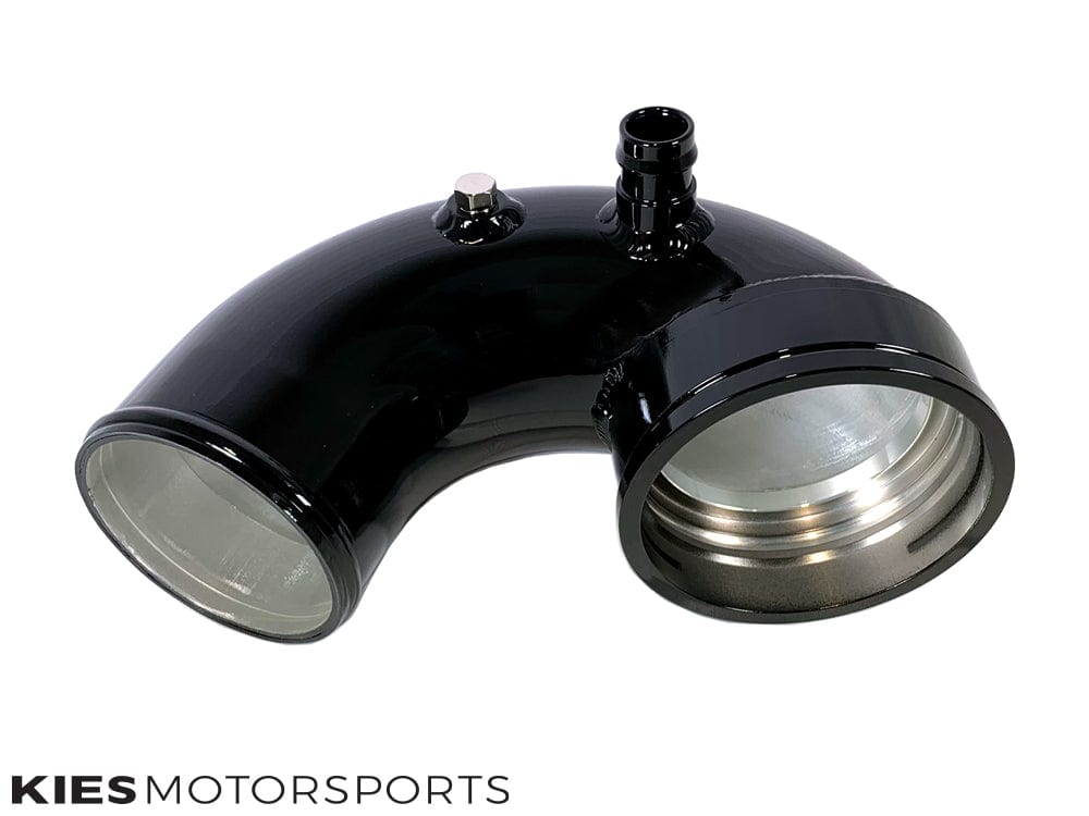 Kies Motorsports — close-up detail of Kies Motorsports F8X M2C/M3/M4 S55 Charge Pipe + Boost Pipe (J-Pipe)