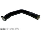 Kies Motorsports — rear angle view of Kies Motorsports F8X M2C/M3/M4 S55 Charge Pipe + Boost Pipe (J-Pipe)