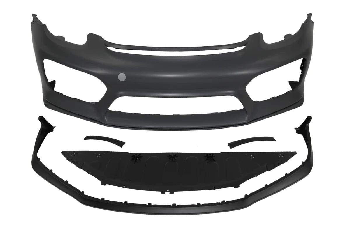 Kies Motorsports — Porsche front bumper, full product view on white background, fitment Main image