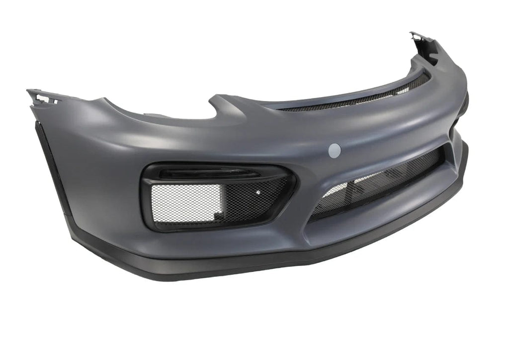 Kies Motorsports — Porsche front bumper, close-up detail of finish and mounting points,