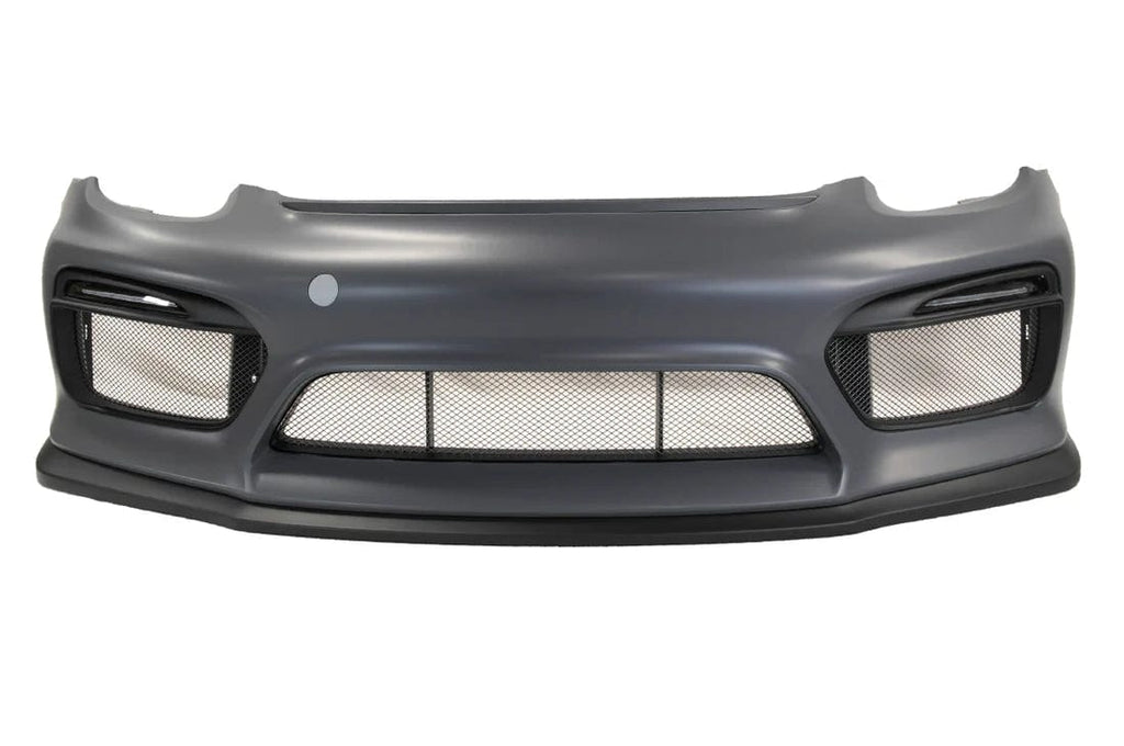 Kies Motorsports — Porsche front bumper, angle view showing profile and fitment for