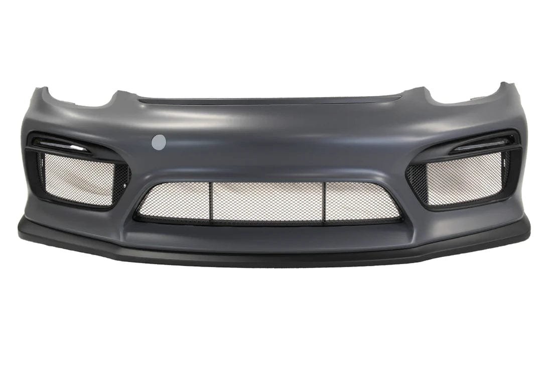 Kies Motorsports — Porsche front bumper, angle view showing profile and fitment for