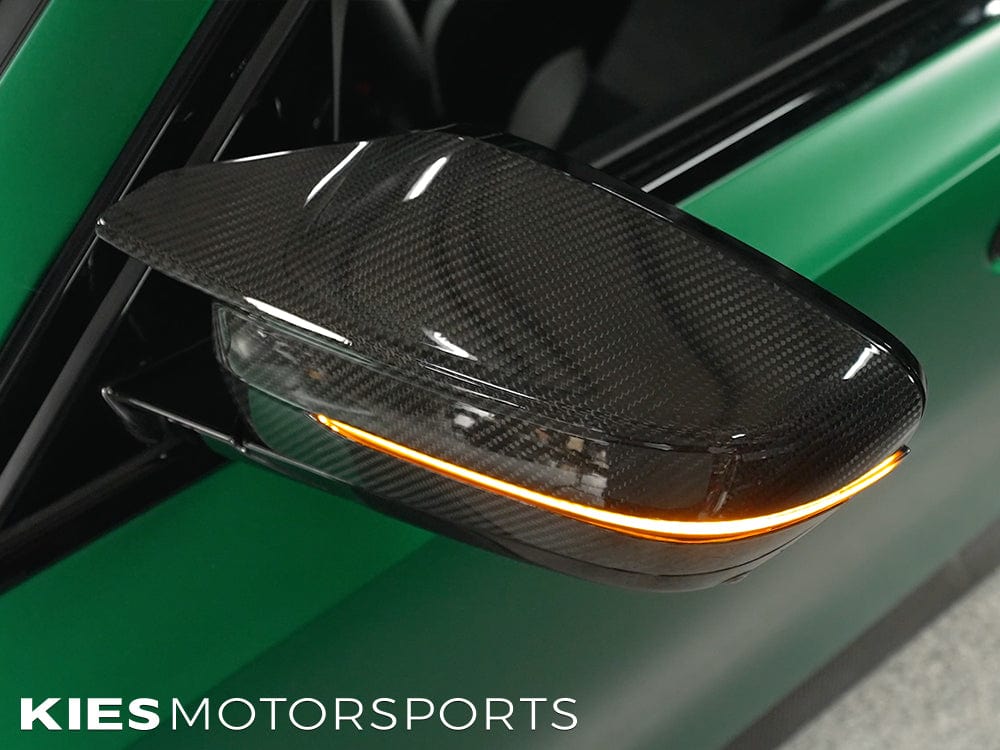 Kies Motorsports — Kies sequential signal connector showing plug-and-play OEM harness compatibility