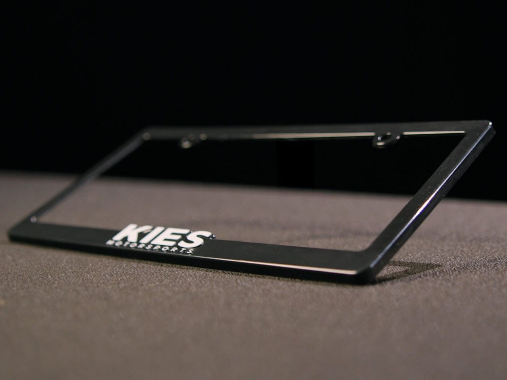 Kies Motorsports — Kies license plate frame in retail packaging with mounting hardware