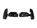 Kies Motorsports — alternate angle of Kies Motorsports Porsche 992 Aluminum Alloy (Black) w/ Carbon Fiber Option Magnetic Paddle Shifters
