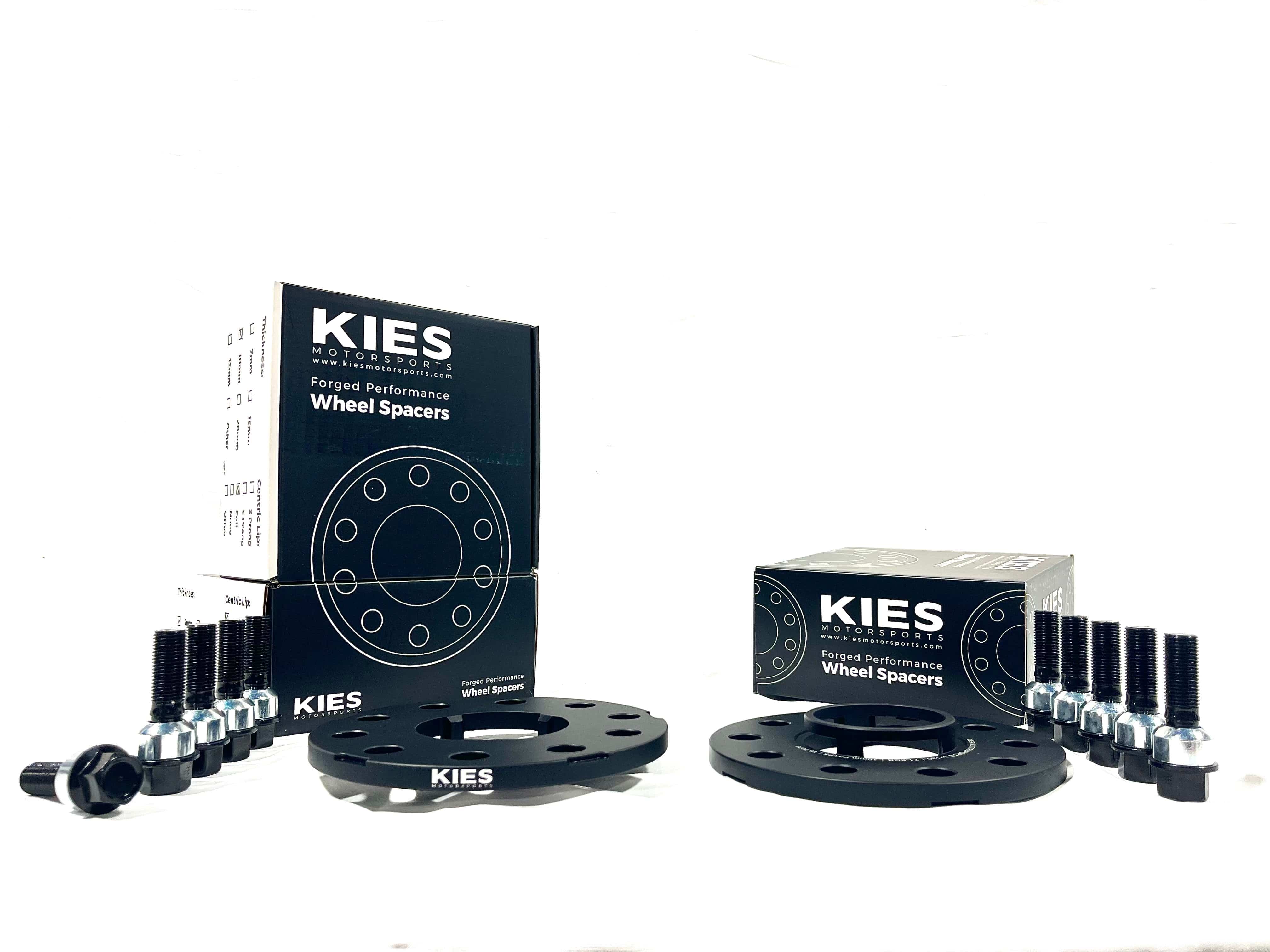 Kies-Motorsports Kies Motorsports Kies Motorsports Porsche Wheel Spacers 5 x 130 71.6mm Center Bore Black Finish (Set of 2)