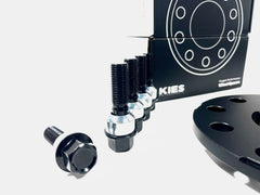 Kies-Motorsports Kies Motorsports Kies Motorsports Porsche Wheel Spacers 5 x 130 71.6mm Center Bore Black Finish (Set of 2)