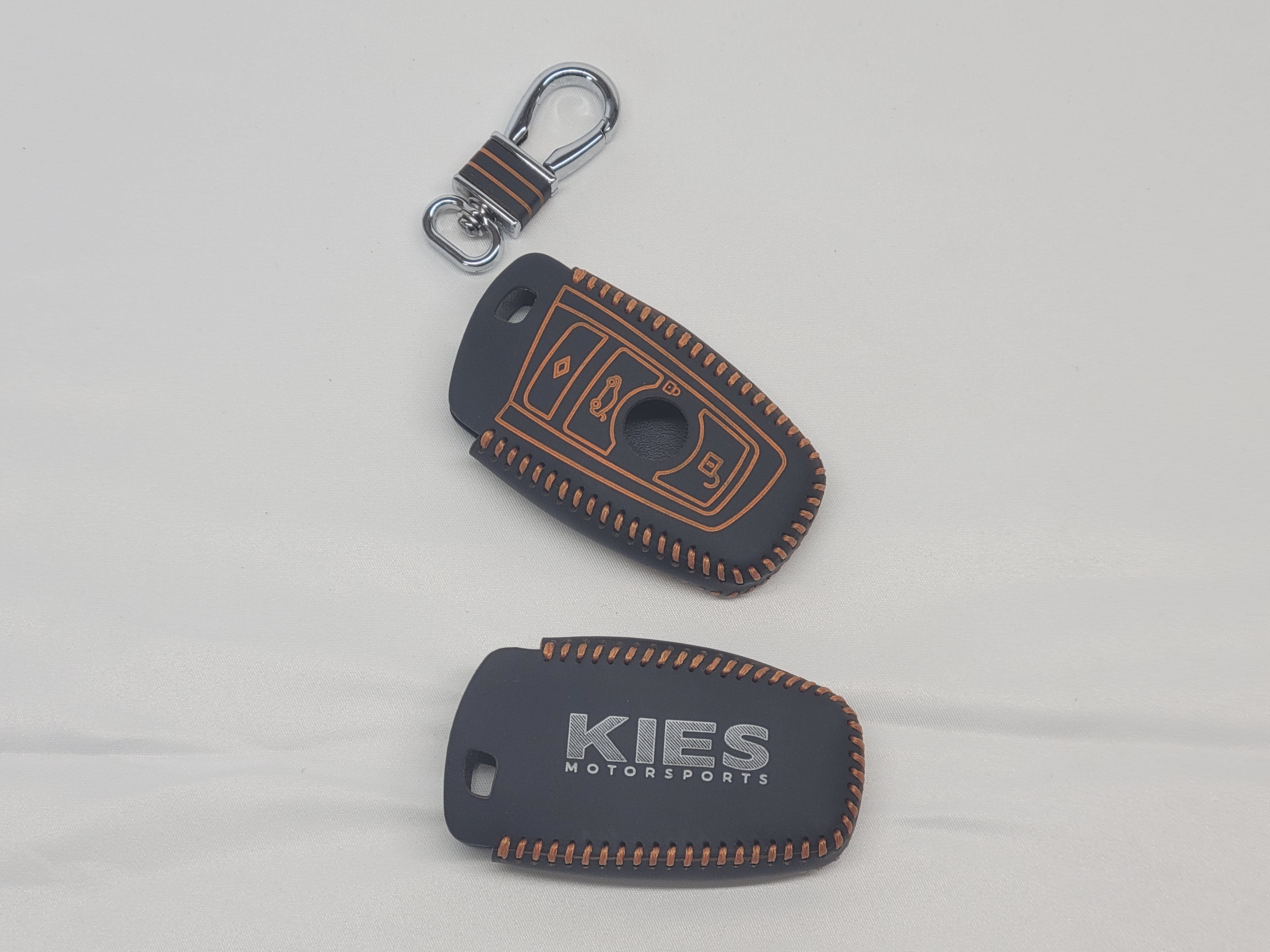 Kies-Motorsports Kies Motorsports Kies Motorsports Real Leather F Series BMW Key Protector Keychain (New Design) Orange